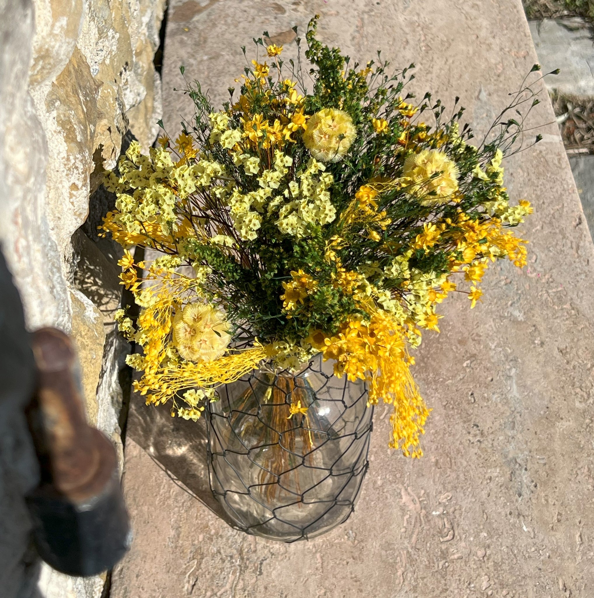 Bouquet fleurs jaunes 