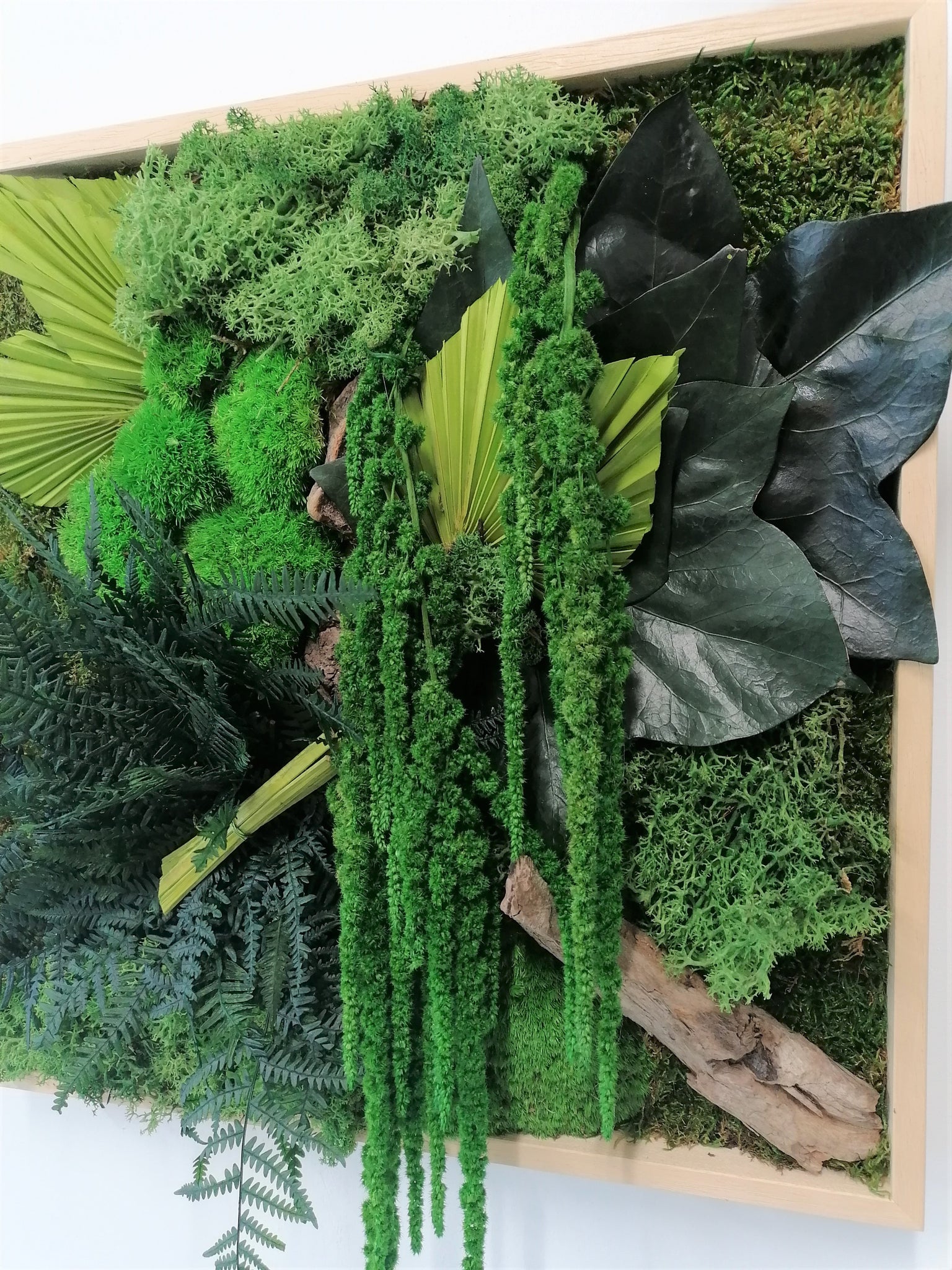 Grand tableau végétal stabilisé Saint Lô 35 cm - Tableau végétal stabilisé  - Artiplantes